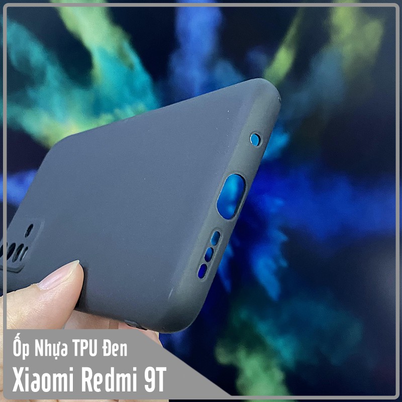 Ốp lưng cho Xiaomi Redmi 9T - Note 9 4G TPU dẻo đen che Camera