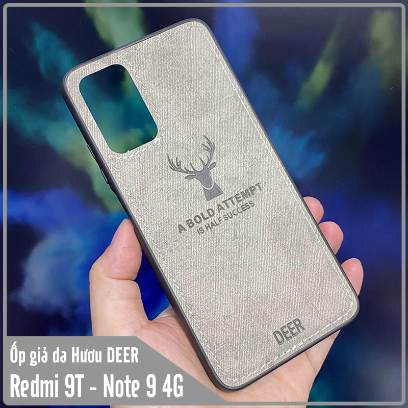 Ốp lưng cho Xiaomi Redmi 9T - Redmi Note 9 4G giả da con hươu DEER