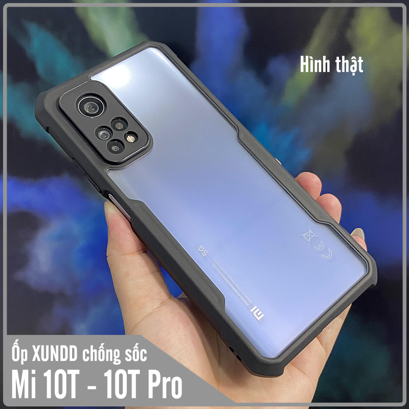 Ốp lưng cho Xiaomi Mi 10T Pro - Redmi K30S chống sốc trong viền nhựa dẻo XunDD