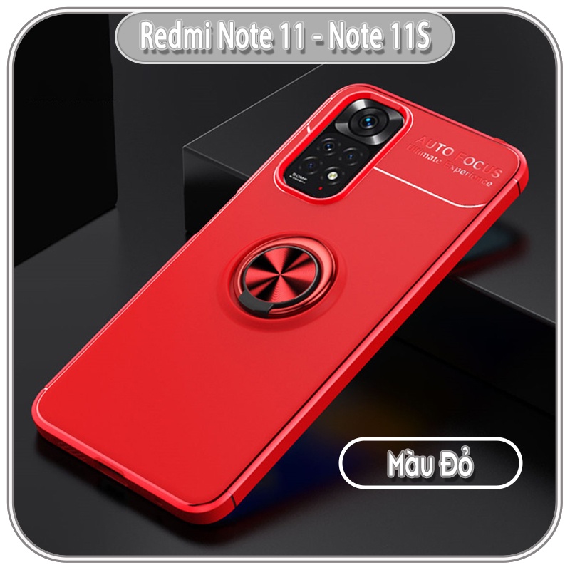 Ốp lưng cho Xiaomi Redmi Note 11 - Note 11S chống sốc iRing Auto Focus