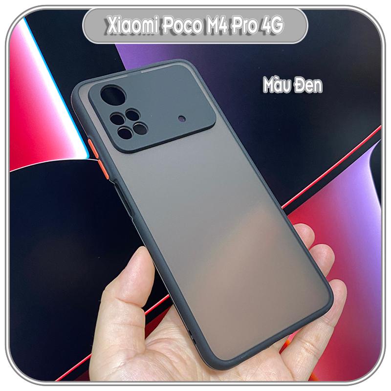 Ốp lưng cho Xiaomi PocoPhone M4 Pro 4G nhám viền màu che camera