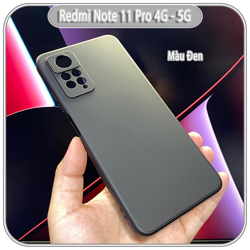 Ốp lưng cho Xiaomi Redmi Note 11 Pro - 12 Pro 4G, Choice viền vuông dẻo lót nhung che camera
