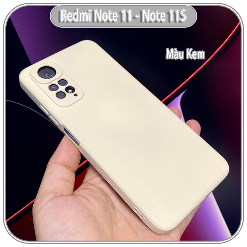 Ốp lưng cho Xiaomi Redmi Note 11 - Note 11S 4G, Choice viền vuông nhựa TPU dẻo màu lót nhung che camera