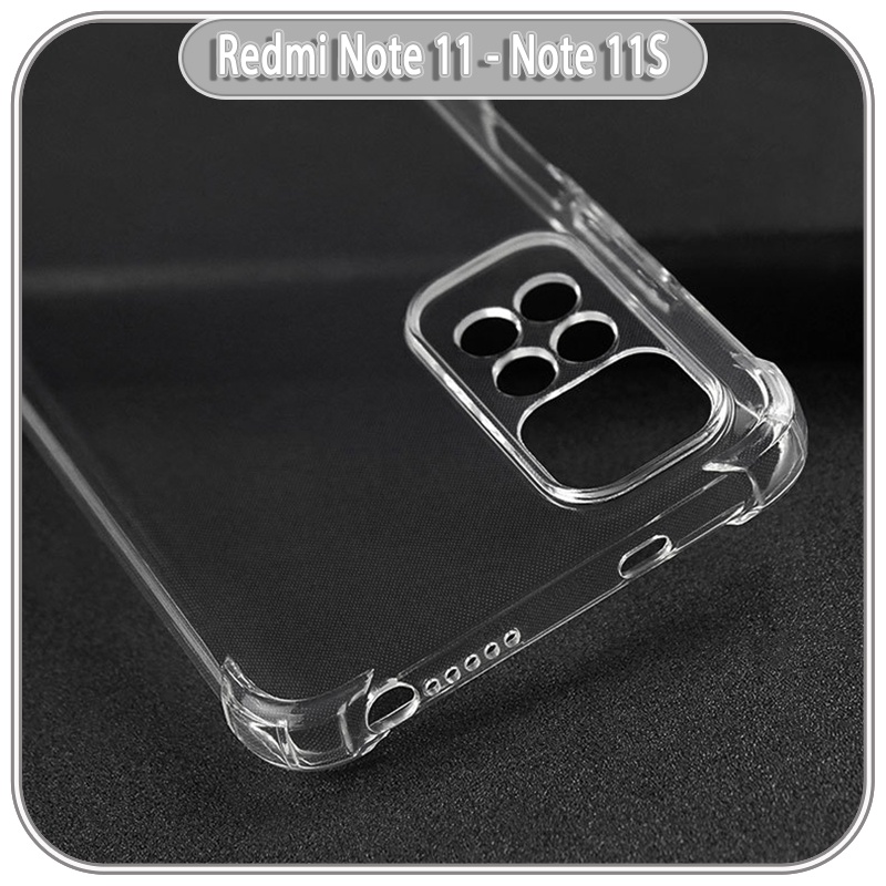 Ốp lưng cho Xiaomi Redmi Note 11 - Note 11S  bản quốc tế TPU Trong Suốt Che Camera