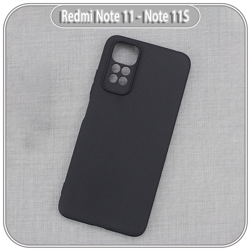 Ốp lưng cho Xiaomi Redmi Note 11 - 11S bản quốc tế nhựa dẻo TPU Đen - che camera