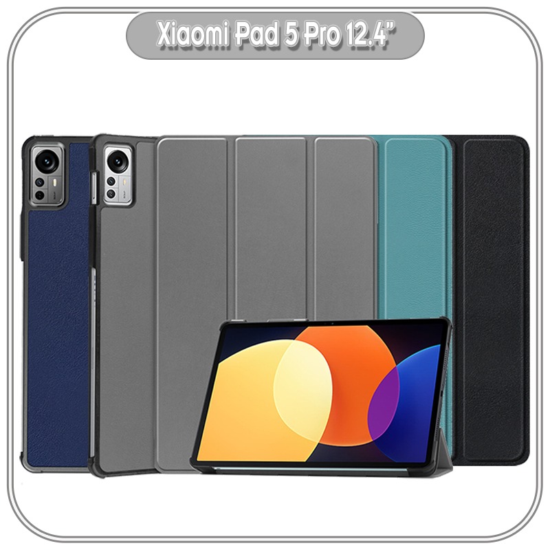Bao da cho Xiaomi Pad 5 Pro 12.4 inch, Chống sốc tự động tắt / mở, để đứng 2 góc độ