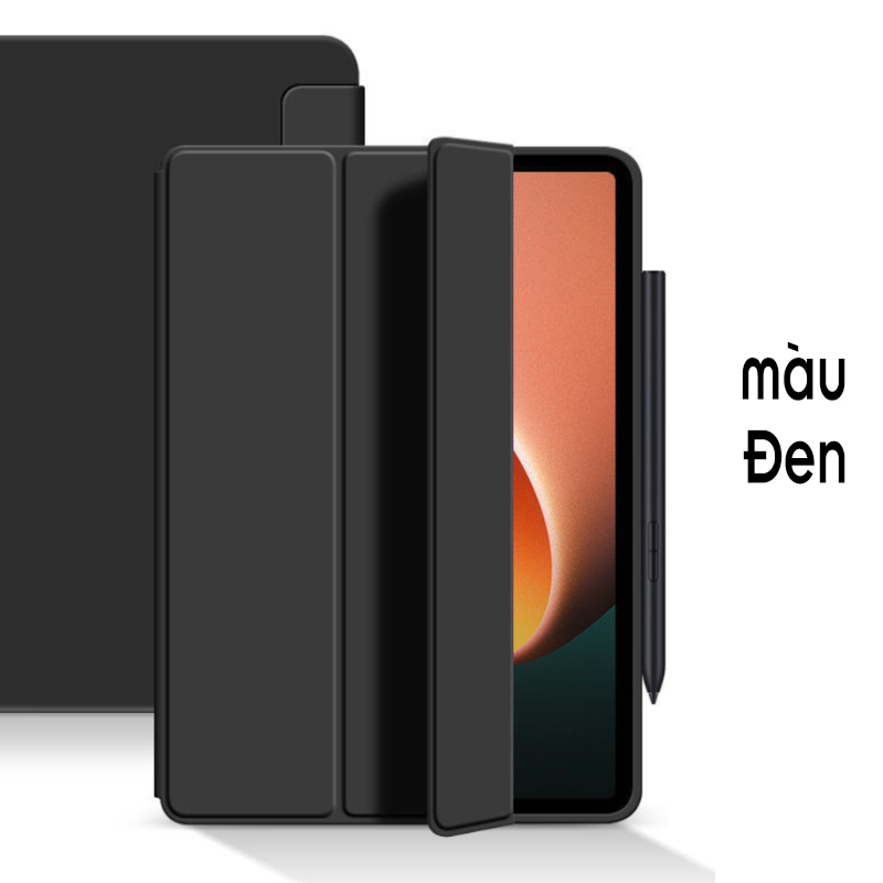 Bao da cho Xiaomi Pad 6 - 6 Pro, mặt trước PU, mặt sau TPU dẻo