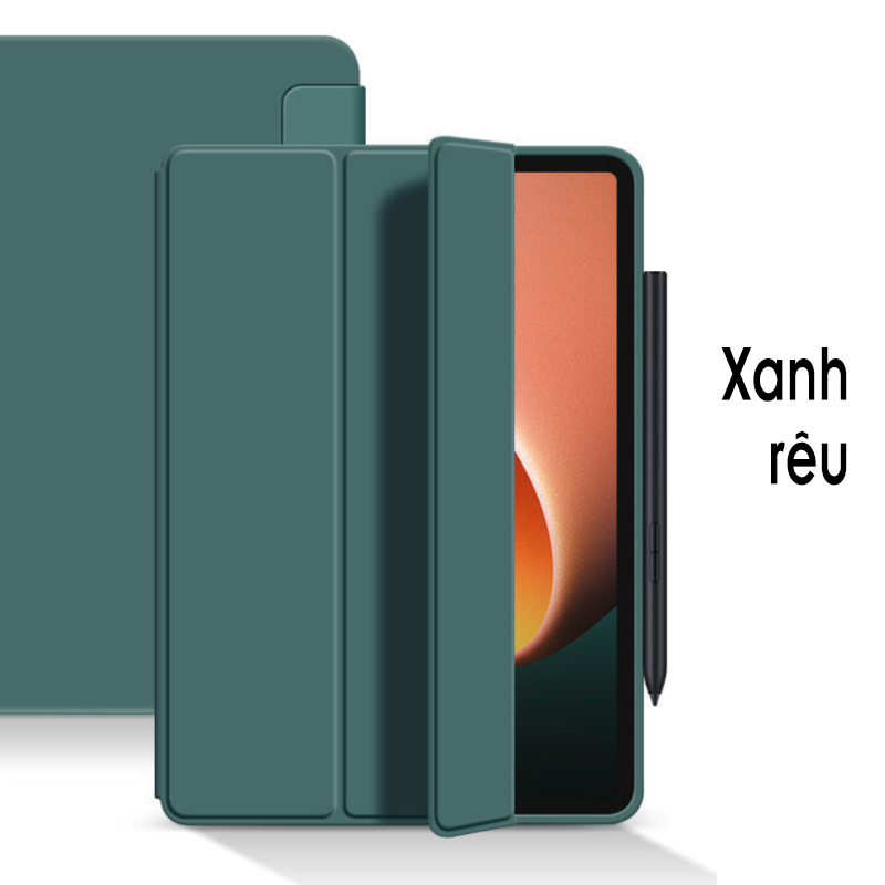 Bao da cho Xiaomi Pad 6 - 6 Pro, mặt trước PU, mặt sau TPU dẻo