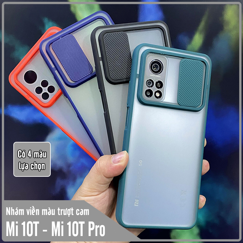 Ốp lưng cho Xiaomi Mi 10T - Mi 10T Pro - Redmi K30S nhám viền màu trượt camera