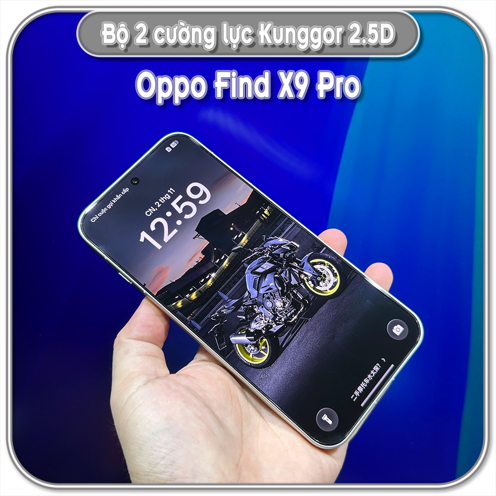 Bộ 2 Cường lực KungGor cho Oppo Find X9 Pro