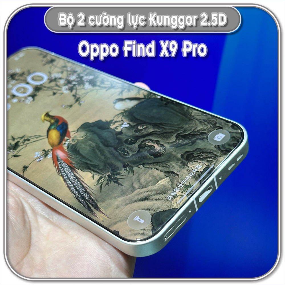 Bộ 2 Cường lực KungGor cho Oppo Find X9 Pro