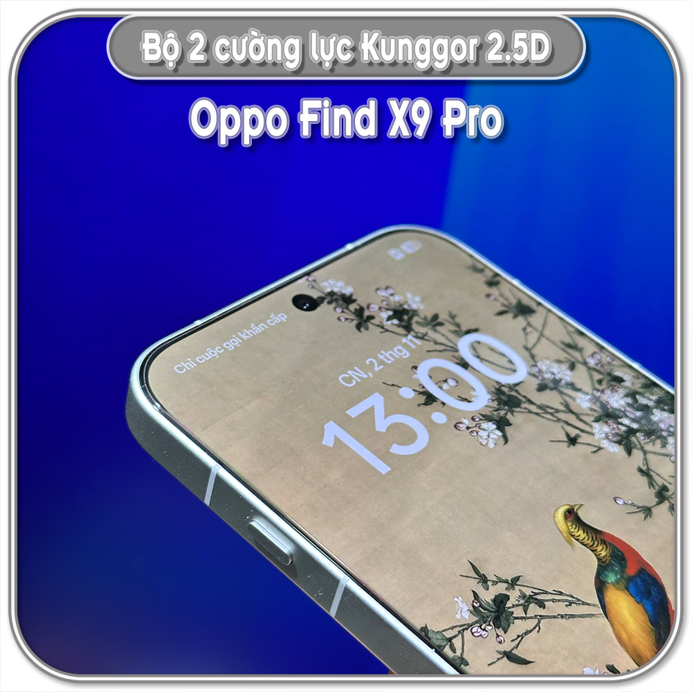 Bộ 2 Cường lực KungGor cho Oppo Find X9 Pro