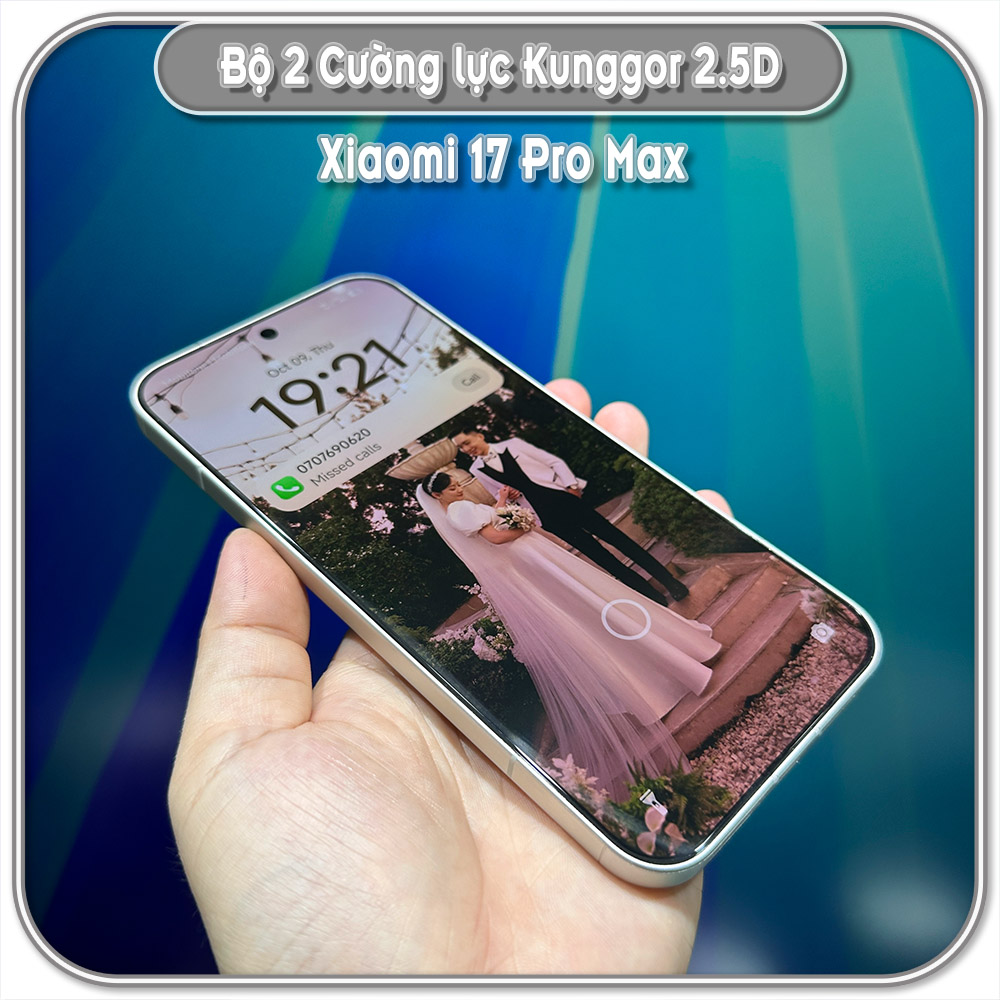 Bộ 2 Cường lực KungGor cho Xiaomi 17 Pro Max