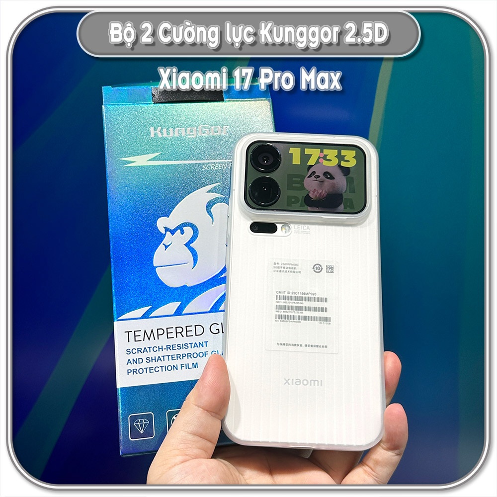 Bộ 2 Cường lực KungGor cho Xiaomi 17 Pro Max