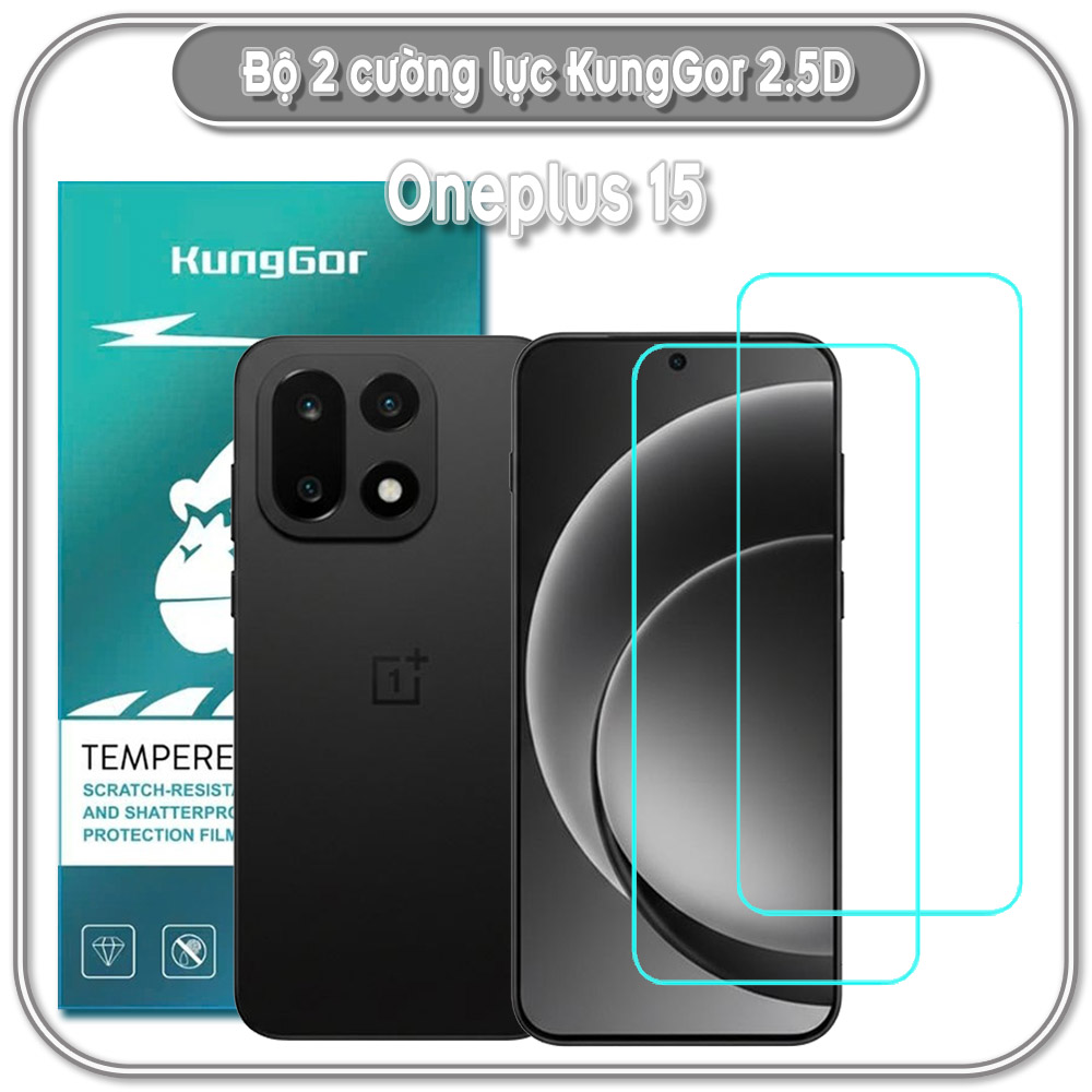 Bộ 2 Cường lực KungGor cho Oneplus 15