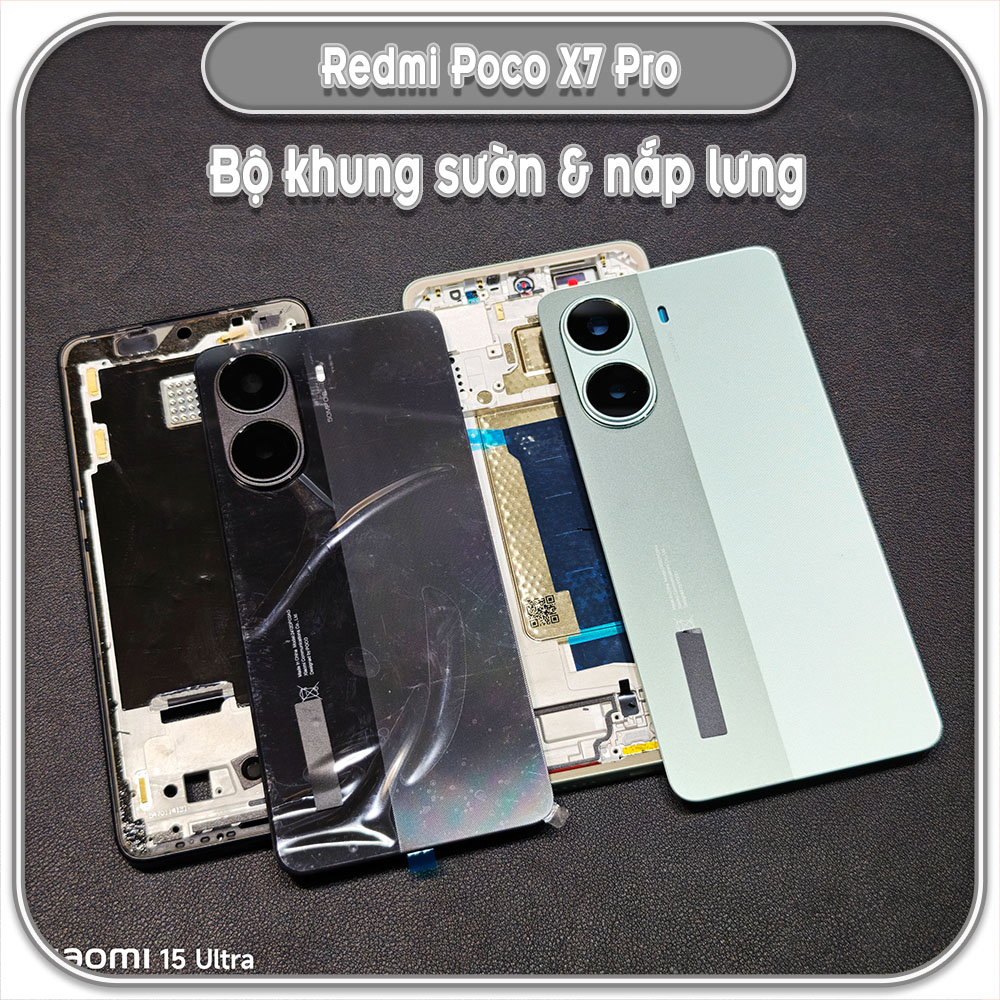 Thay bộ vỏ khung sườn, nắp lưng cho Redmi Poco X7 Pro