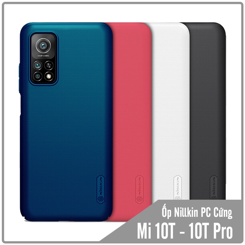 Ốp lưng cho Xiaomi Mi 10T - Mi 10T Pro Frosted Shield nhựa PC cứng Nillkin , Vân nhám , chống vân tay