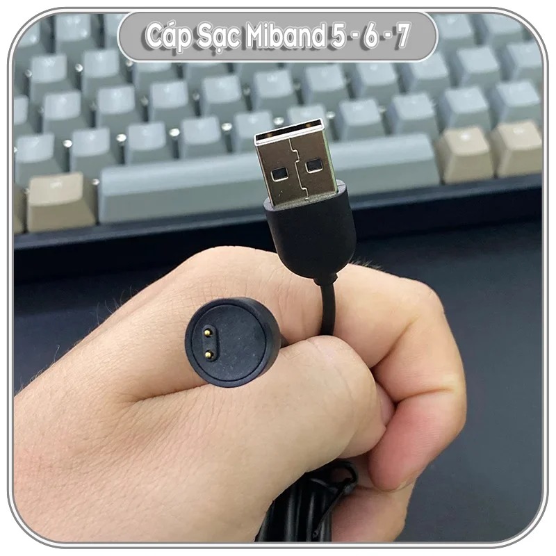 Cáp sạc USB cho Xiaomi Miband 5/6/7 hãng Mijobs