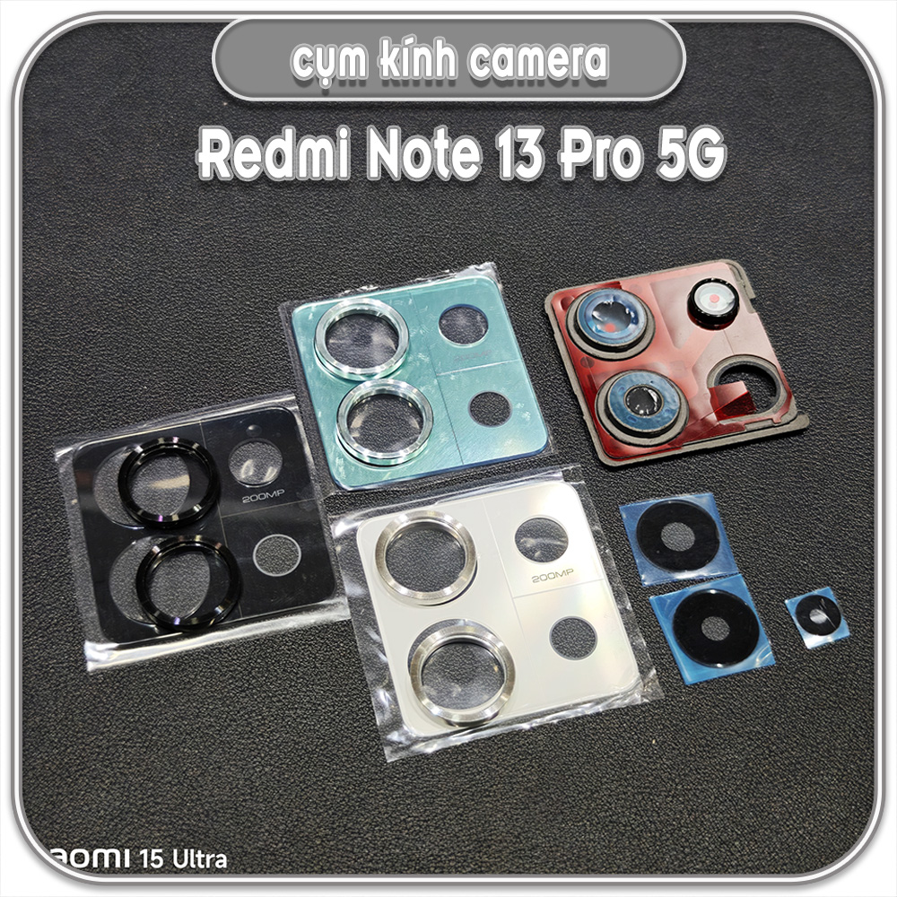 Cụm kính camera cho Redmi Note 13 Pro 5G