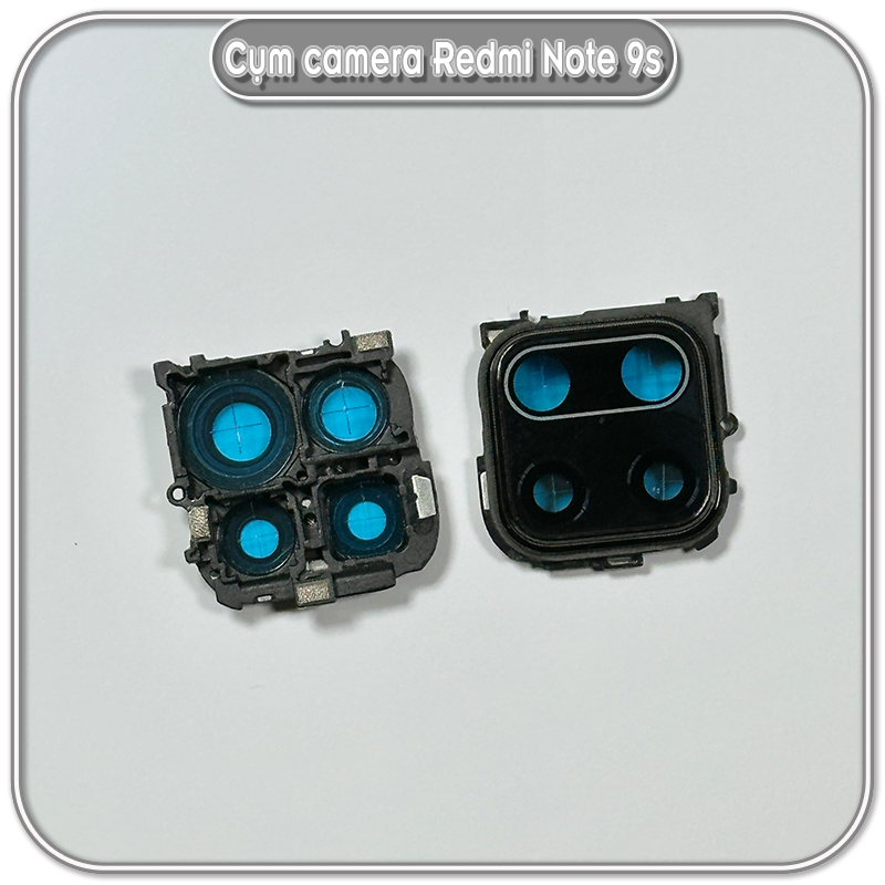 Cụm kính camera sau cho Redmi Note 9s - Note 9 Pro