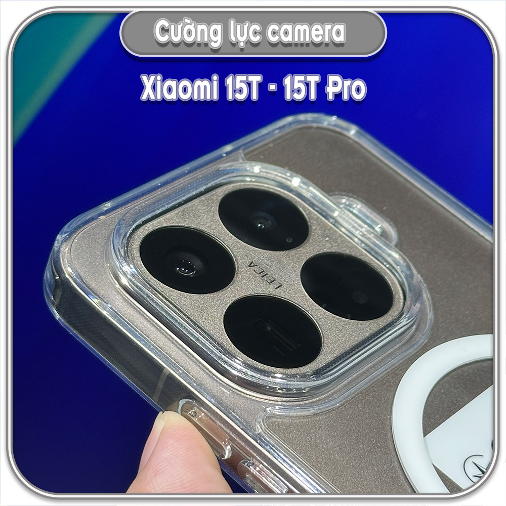 Cường lực Camera cho Xiaomi 15T - 15T Pro, Trong suốt
