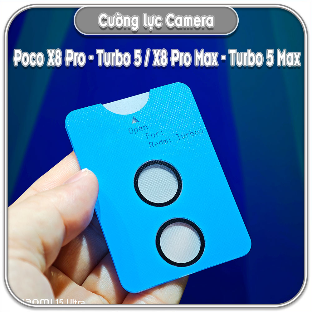 Cường lực Camera cho Poco X8 Pro - Turbo 5 / X8 Pro Max - Turbo 5 Max