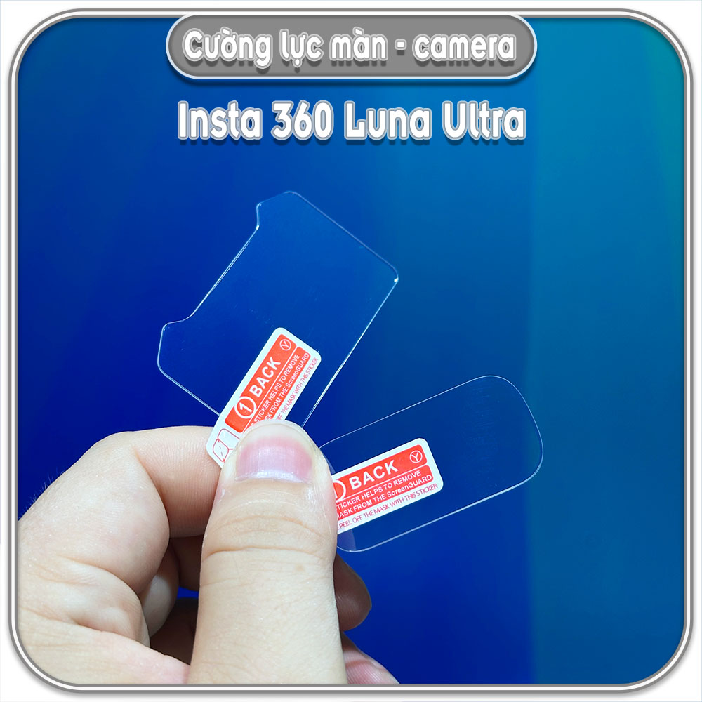 Cường lực Camera và màn cho Insta 360 Luna, Trong suốt