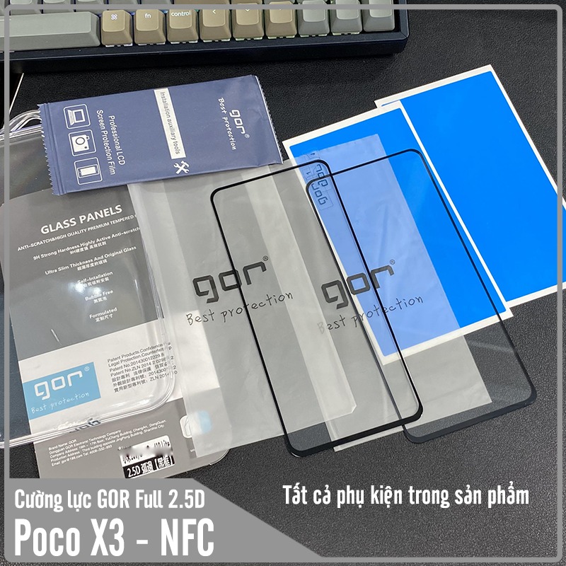 Bộ 2 miếng cường lực GOR Full 2.5D cho Xiaomi Mi 11 Lite 4G - 5G
