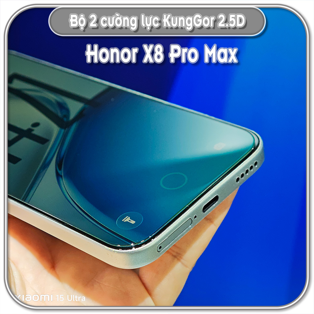Bộ 2 Cường lực KungGor cho Honor X8 Pro Max