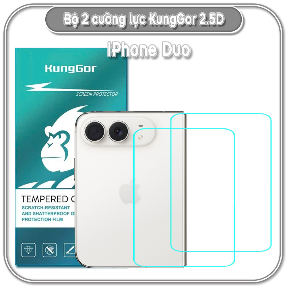 Bộ 2 Cường lực KungGor cho iPhone Duo