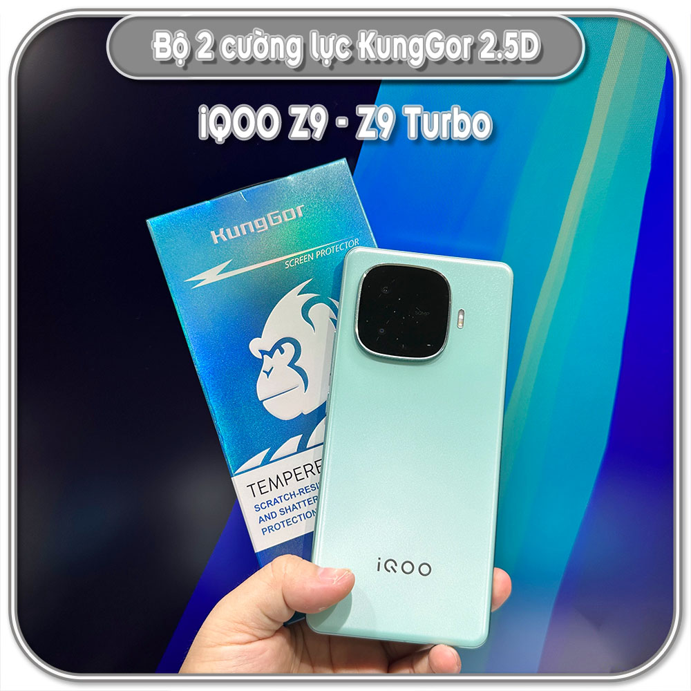 Bộ 2 Cường lực KungGor cho iQOO Z9 - Z9 Turbo