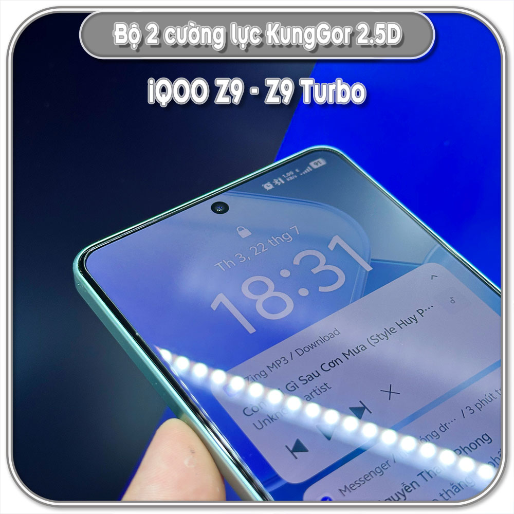 Bộ 2 Cường lực KungGor cho iQOO Z9 - Z9 Turbo