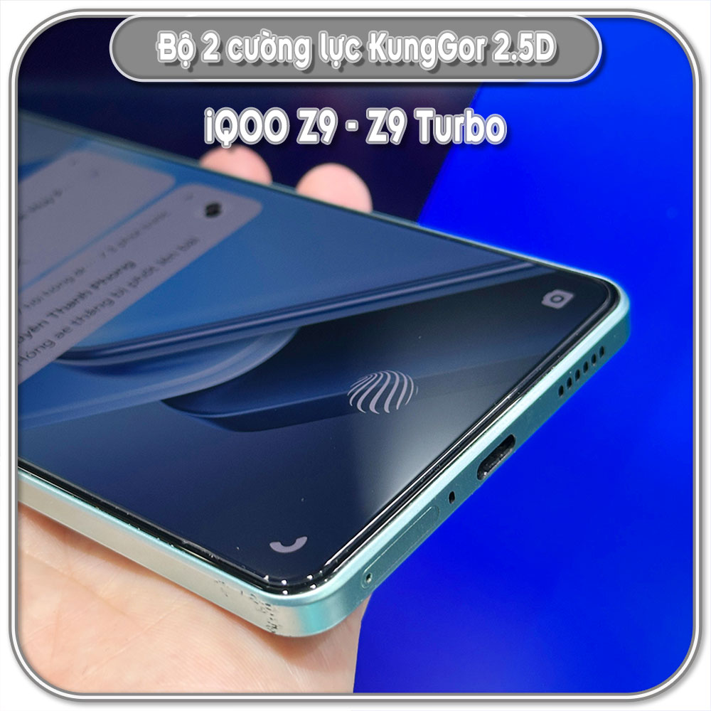 Bộ 2 Cường lực KungGor cho iQOO Z9 - Z9 Turbo