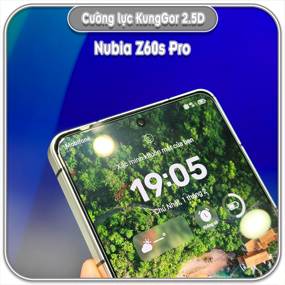 Bộ 2 Cường lực Nubia Z60s Pro, KungGor trong