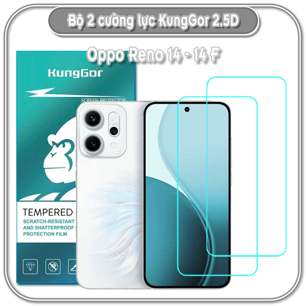 Bộ 2 Cường lực KungGor cho Oppo Reno 14 - 14 F