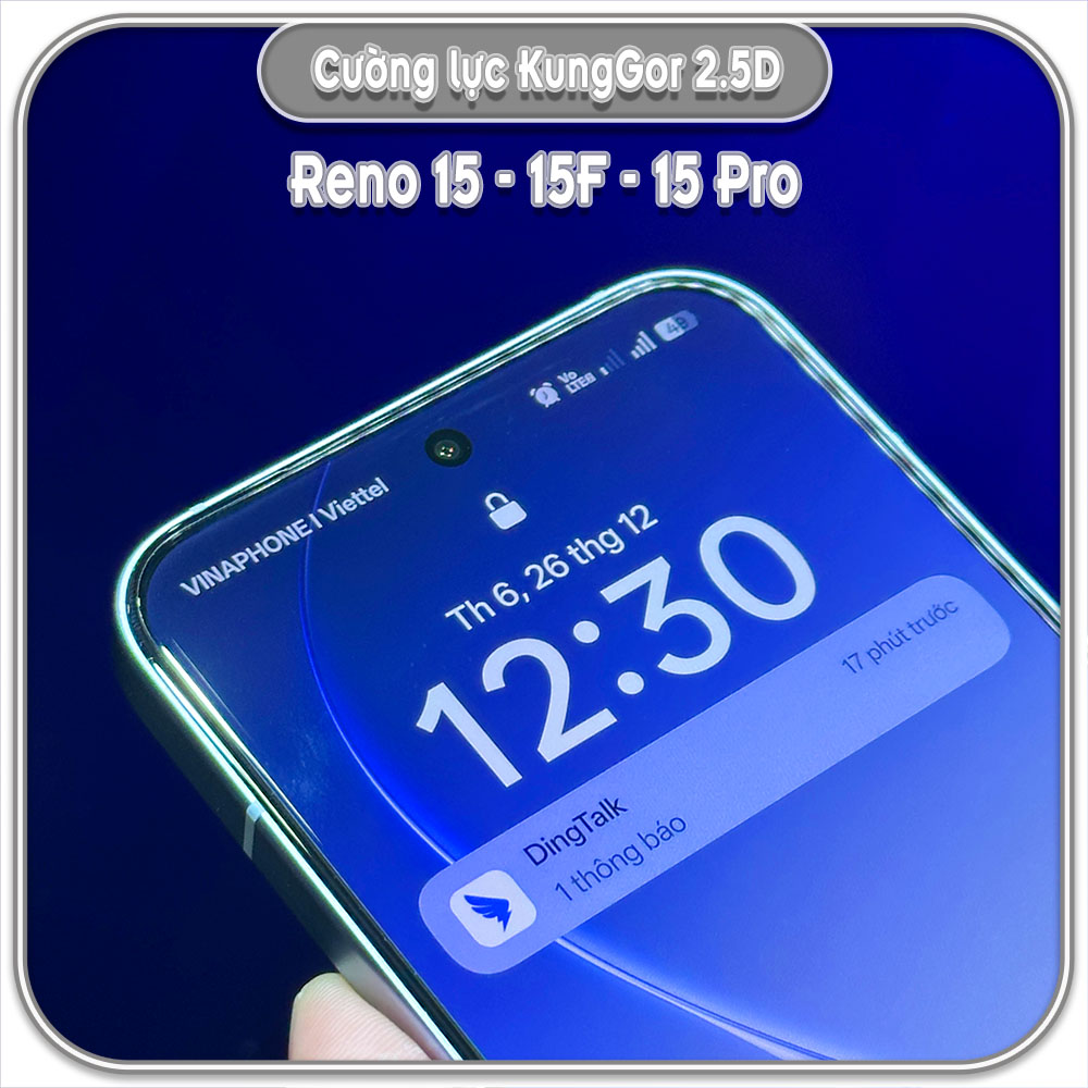 Bộ 2 Cường lực KungGor cho Oppo Reno 15 - 15F - 15 Pro