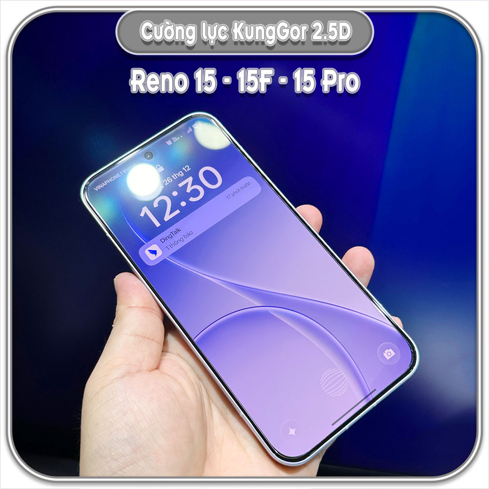 Bộ 2 Cường lực KungGor cho Oppo Reno 15 - 15F - 15 Pro