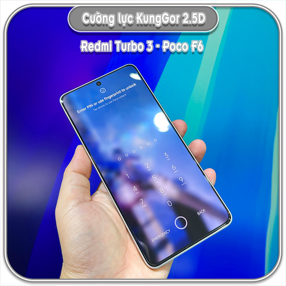Bộ 2 Cường lực KungGor cho Redmi Turbo 3 - Poco F6