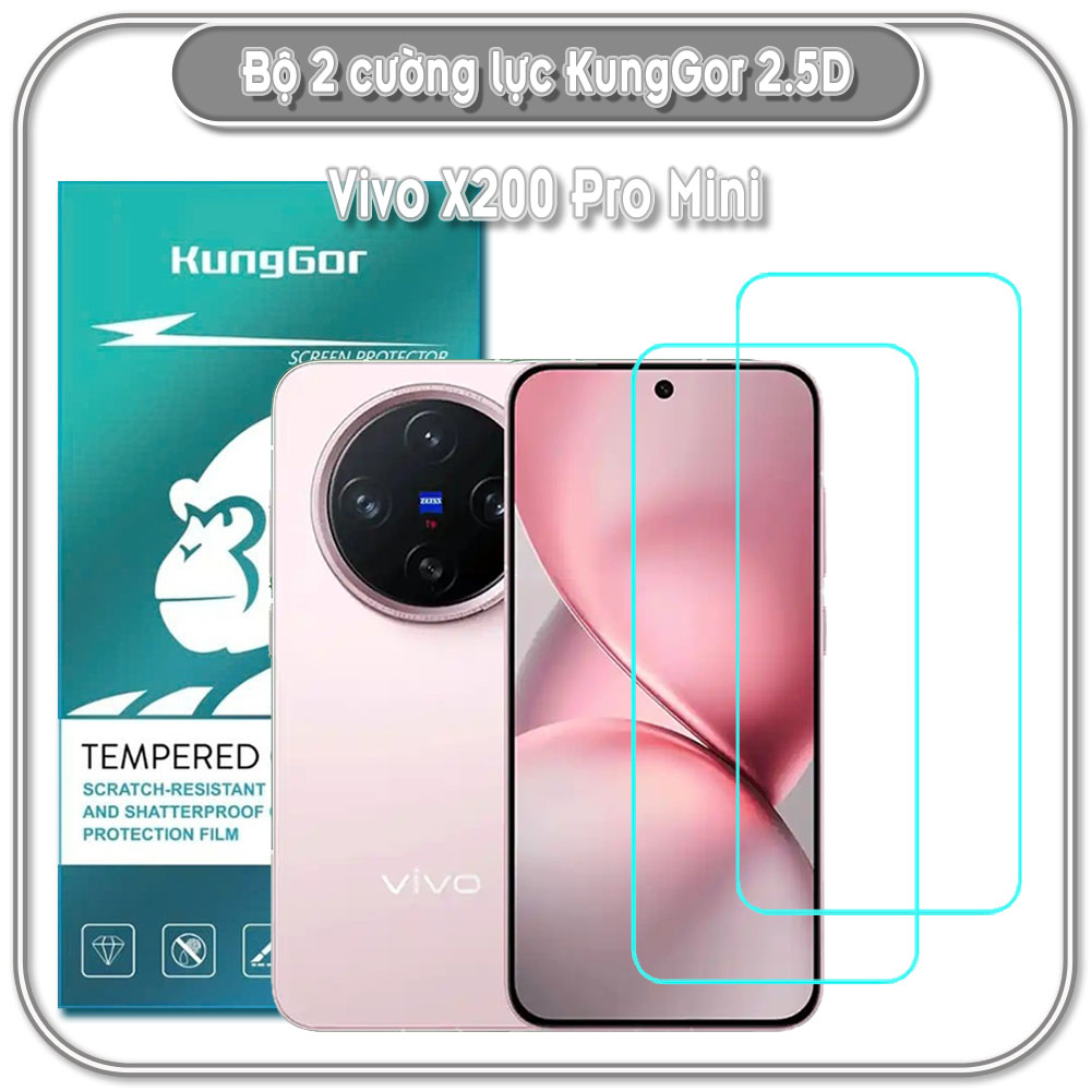 Bộ 2 Cường lực KungGor cho Vivo X200 Pro Mini