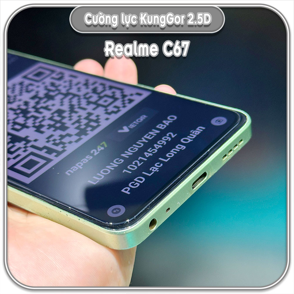 Bộ 2 Cường lực KungGor cho Realme C67