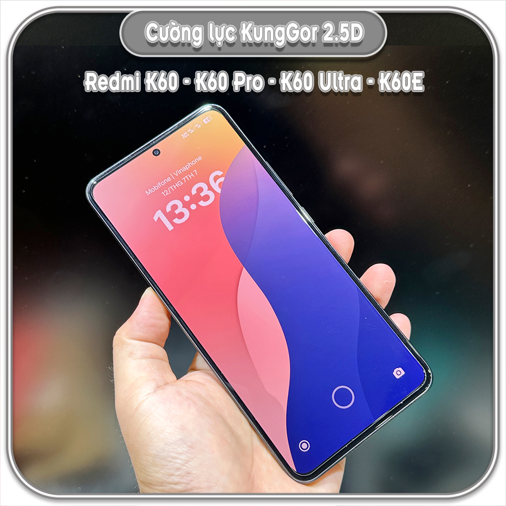 Bộ 2 miếng Cường lực KungGor cho Redmi K60 - K60 Pro - K60 Ultra - K60E