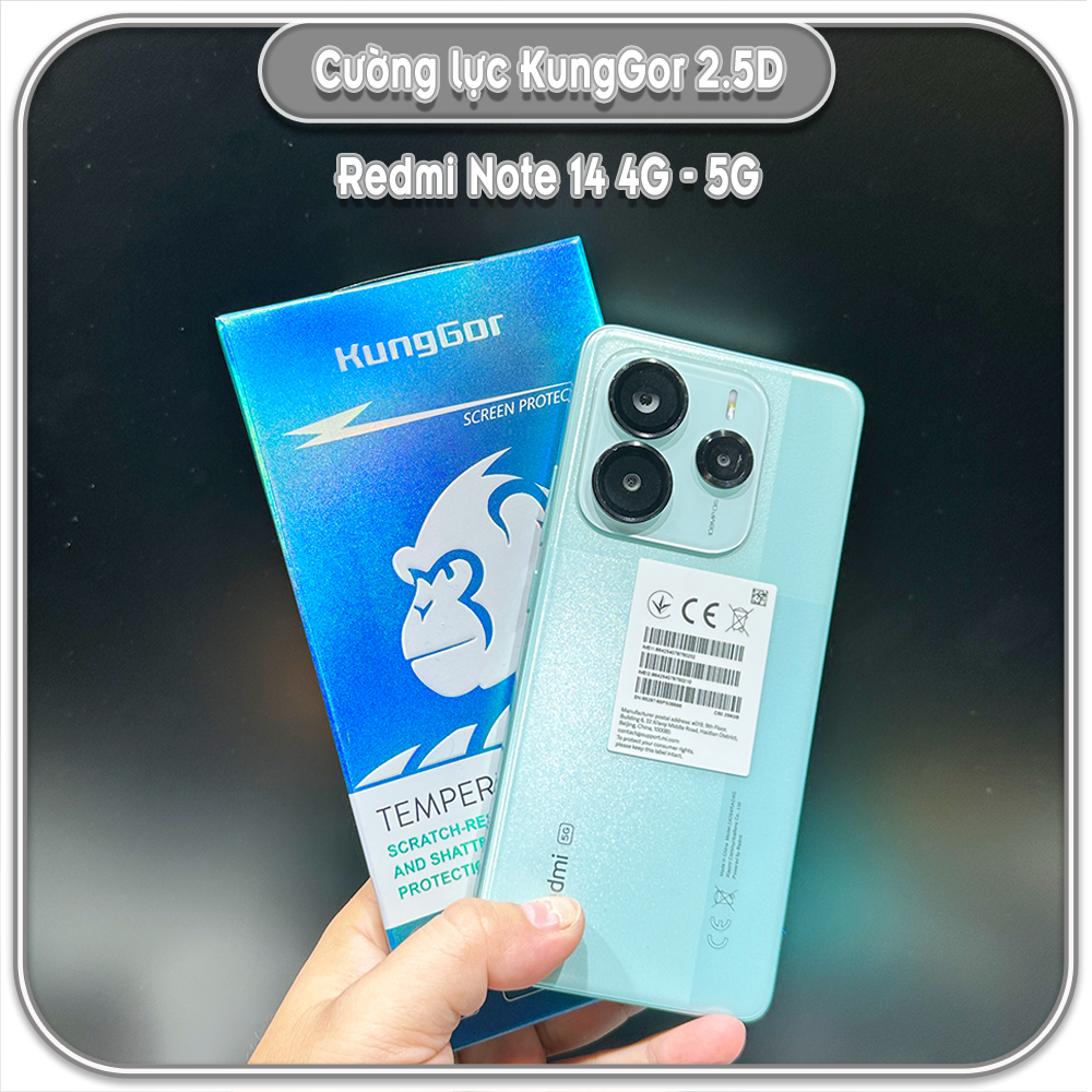 Bộ 2 Cường lực KungGor cho Redmi Note 14 4G 5G