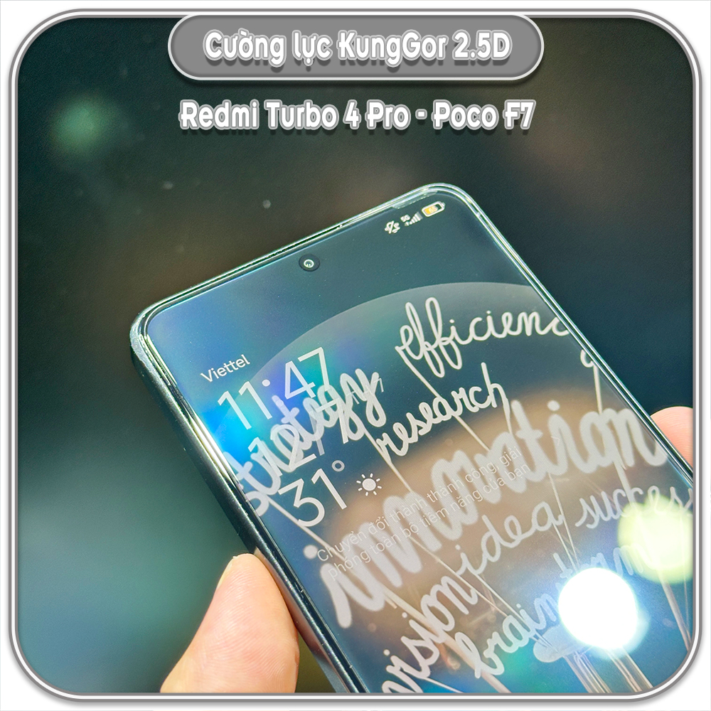 Bộ 2 Cường lực KungGor cho Redmi Turbo 4 Pro - Poco F7