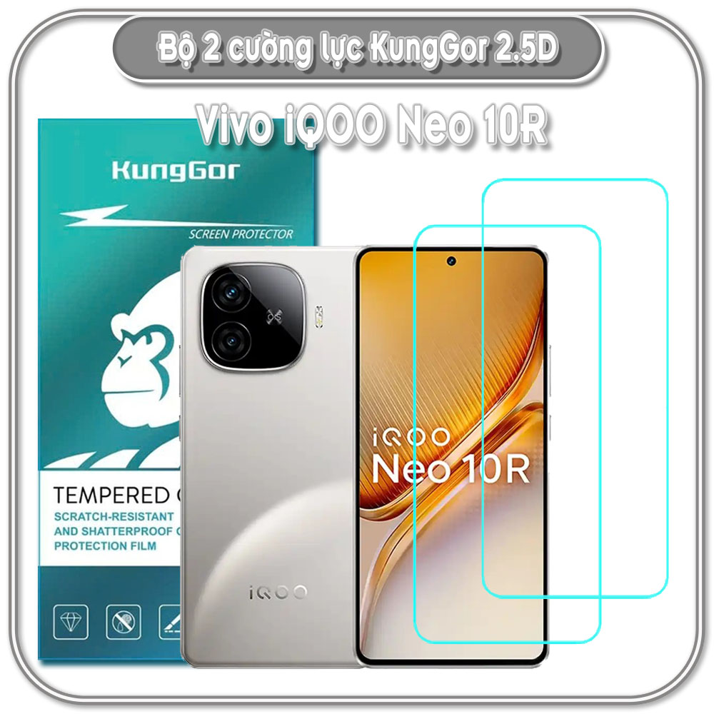 Bộ 2 Cường lực KungGor cho Vivo iQOO Neo 10R
