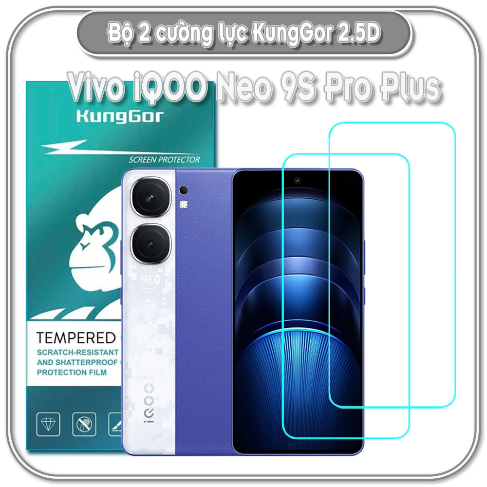 Bộ 2 Cường lực KungGor cho Vivo iQOO Neo 9S Pro Plus
