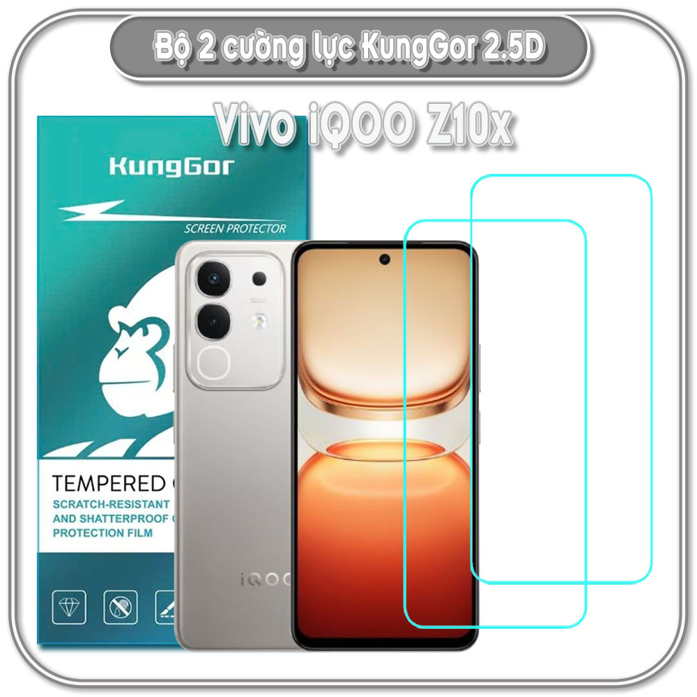 Bộ 2 Cường lực KungGor cho Vivo iQOO Z10x