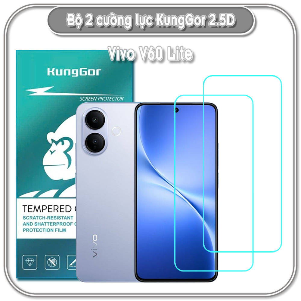 Bộ 2 Cường lực KungGor cho Vivo V60 Lite
