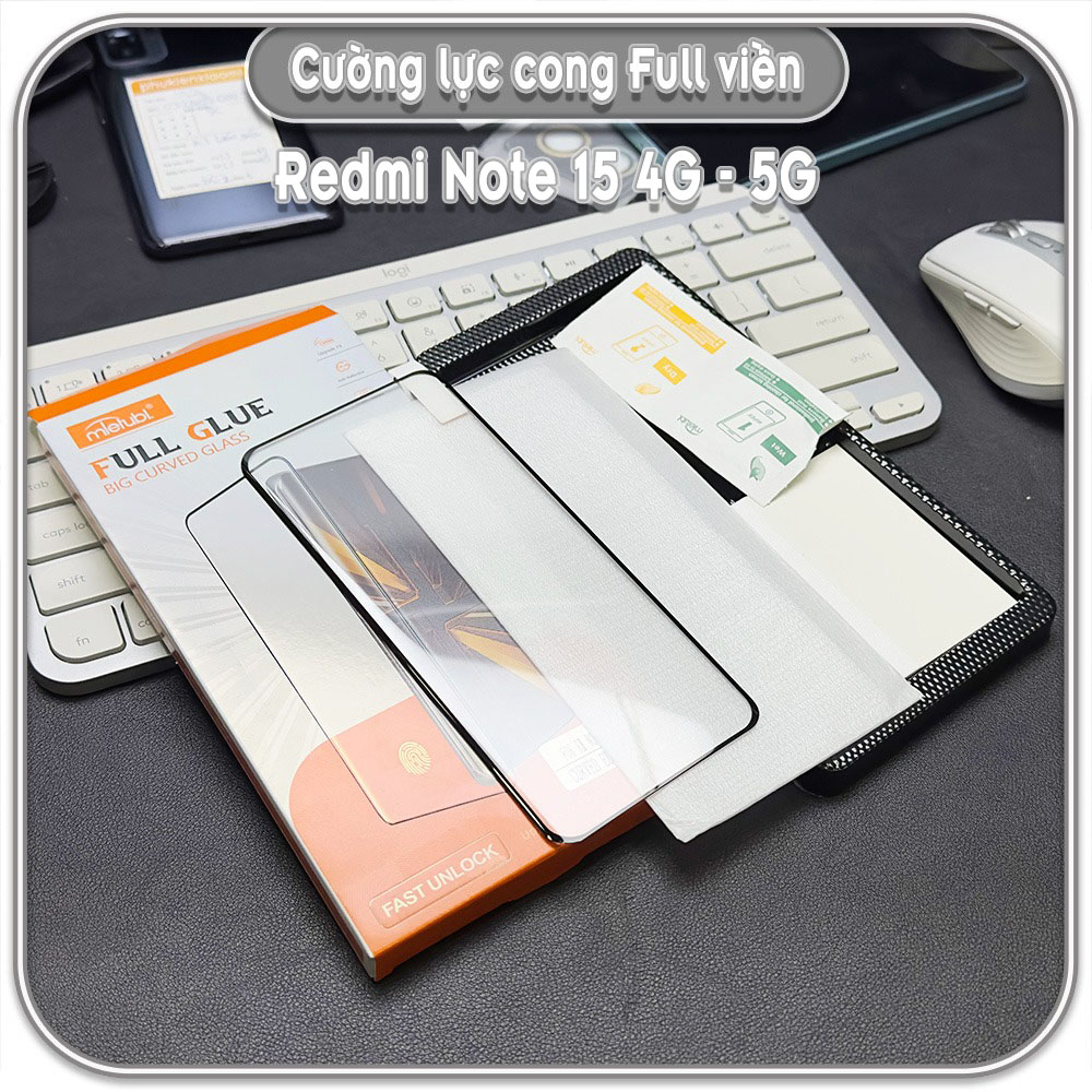 Cường lực cong cho Cường lực cong cho Poco M8 - M8 Pro 5G, full keo có viền đen
