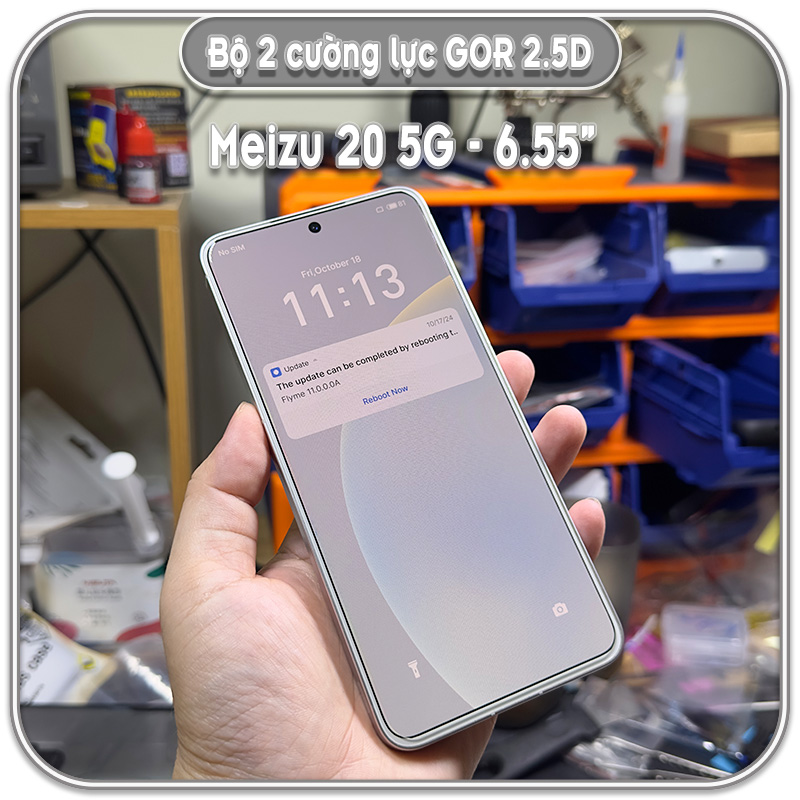 Cường lực Meizu 20 5G, GOR trong 2.5D bộ 2 miếng