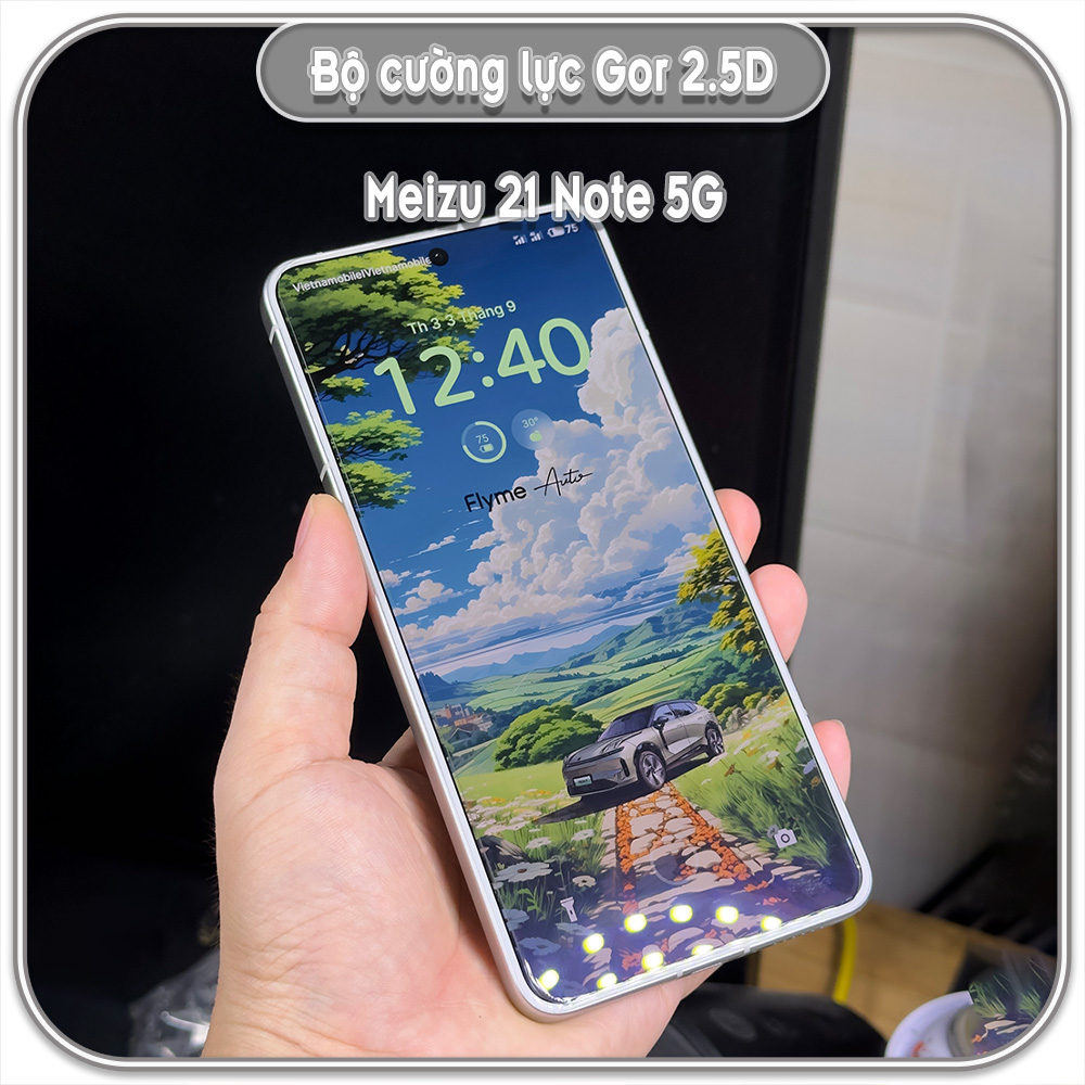 Cường lực Meizu 21 Note 5G, GOR trong 2.5D bộ 2 miếng